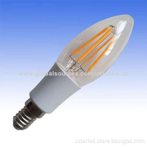 4W LED Chandeliers, 440lm, CRI>80, CE and RoHS, Equal to 50W Halogen Bulb, 360D, PC + Glass